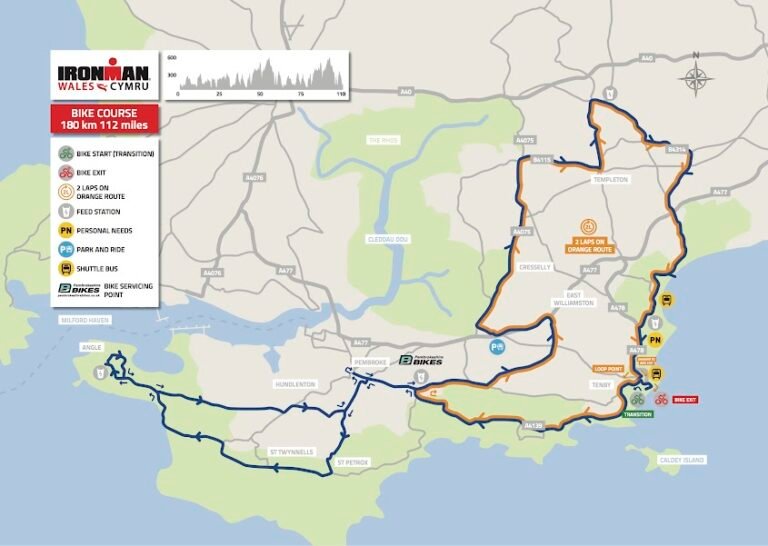 ironman wales course map